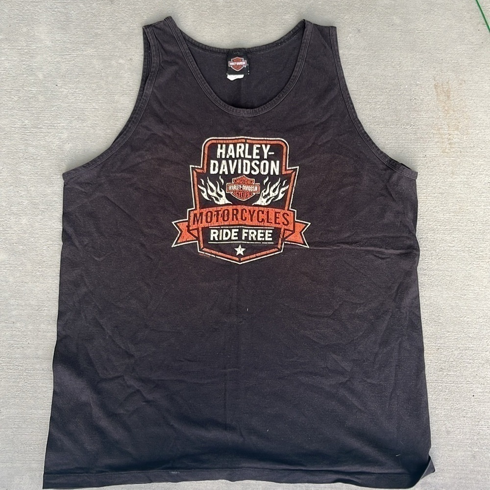 Harley-Davidson Tank Top Men’s 2X Black Zylstra Elk River MN